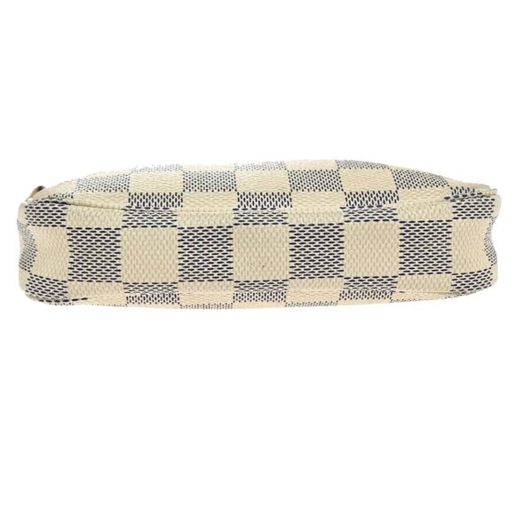 LOUIS VUITTON Mini Pochette Accessoires Hand Bag Damier Azur WE - Picture 5 of 14
